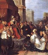 Frans Francken II Solomon and the Queen of Sheba Germany oil painting artist